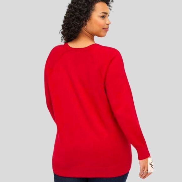 TORRID Plus Size 3X Red Skeleton PulloverโCrew Neck Sweater. - Picture 12 of 17